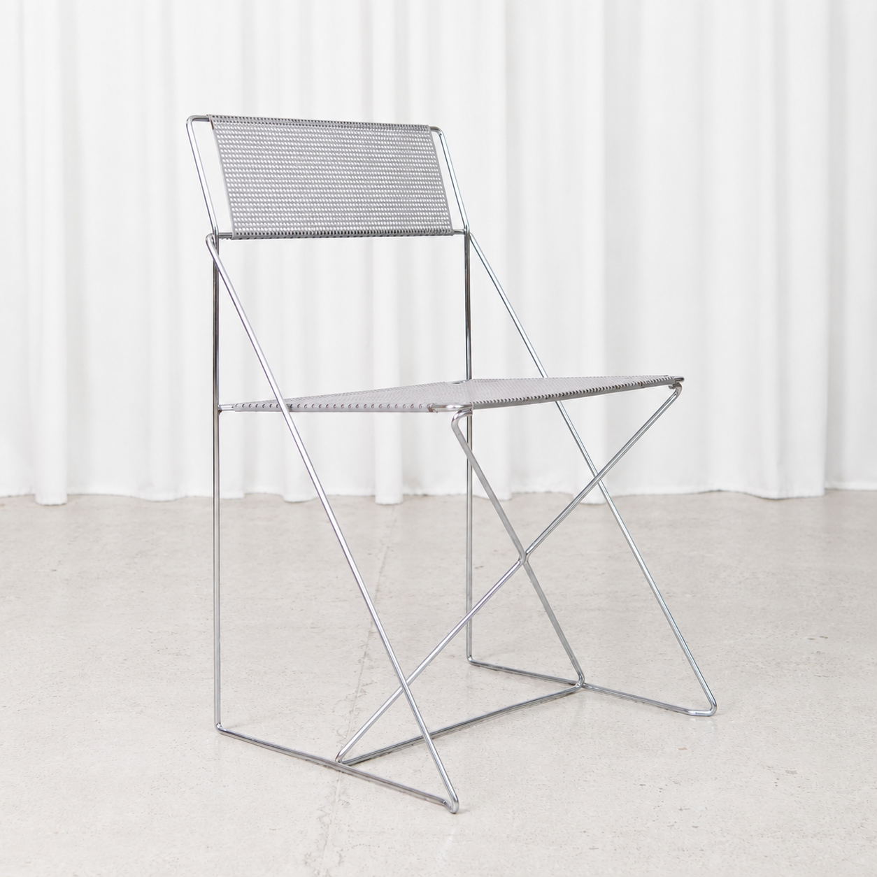 X-Line Chair by Niels Jørgen Haugesen for Hybodan, 1977