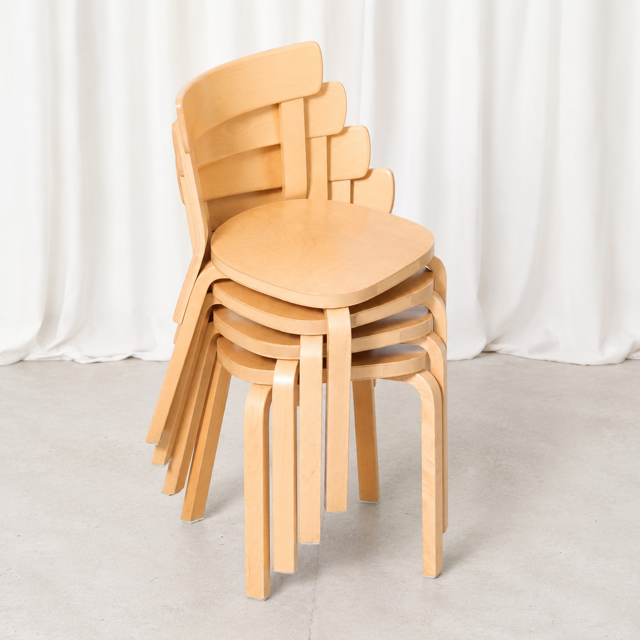 Artek Chair 69 in Birch by Alvar Aalto