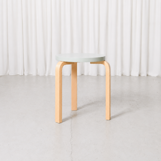 Artek Stool 60 Mint Green 80th Anniversary by Alvar Aalto, 2013