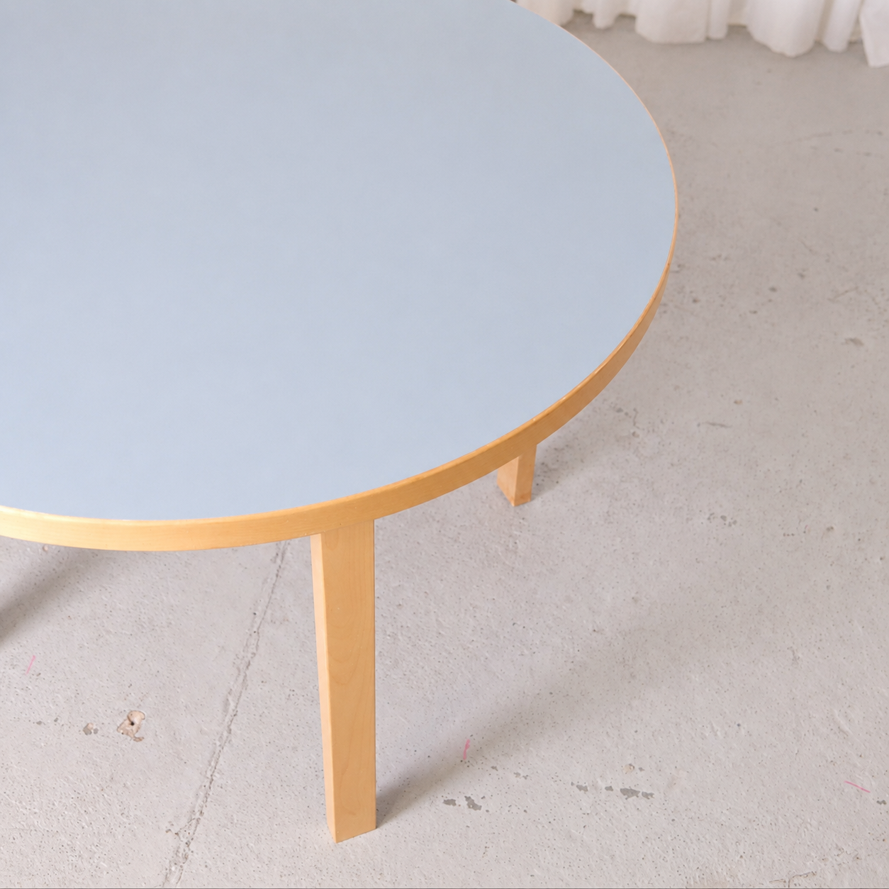 Artek 90A Table Blue Laminate by Alvar Aalto, 2013