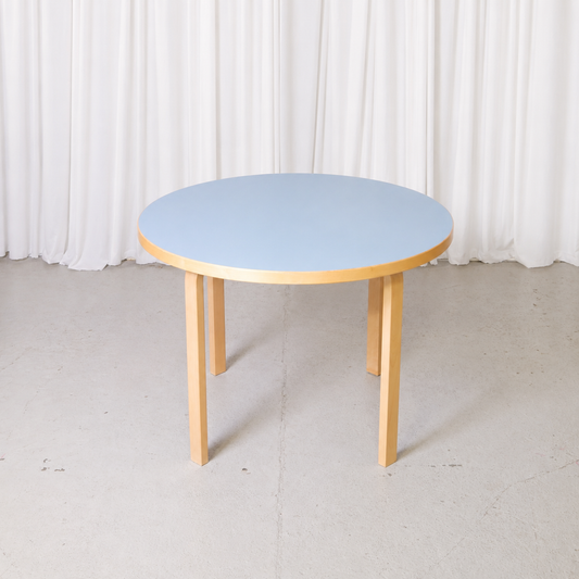 Artek 90A Table Blue Laminate by Alvar Aalto, 2013