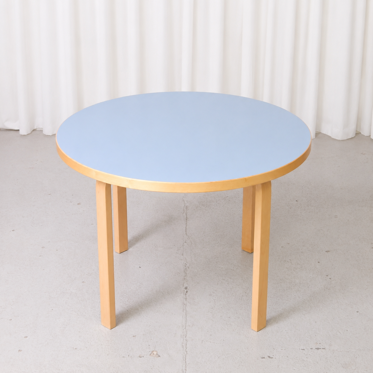 Artek 90A Table Blue Laminate by Alvar Aalto, 2013