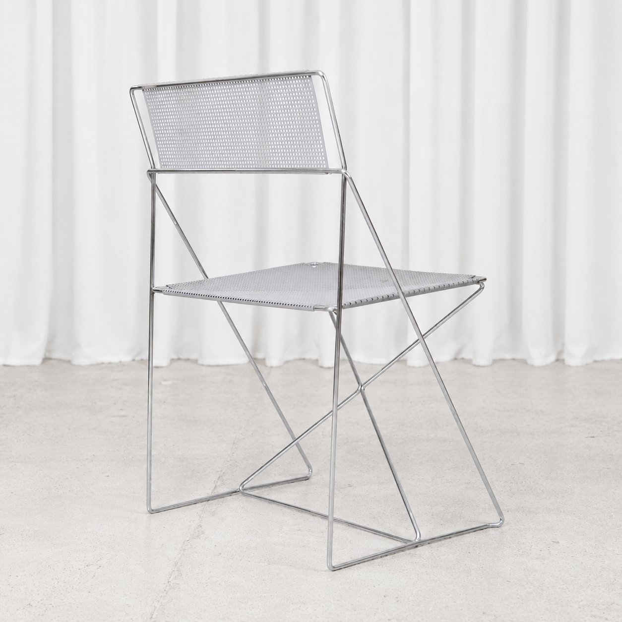 X-Line Chair by Niels Jørgen Haugesen for Hybodan, 1977