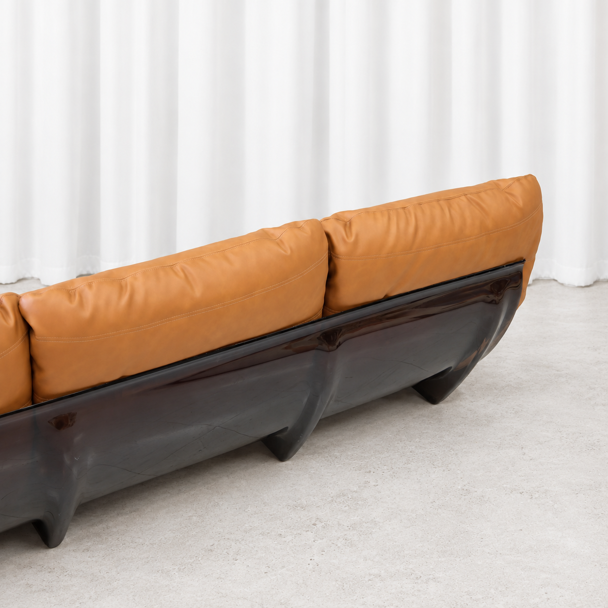 Ligne Roset Marsala sofa rear shell and leather back cushions.